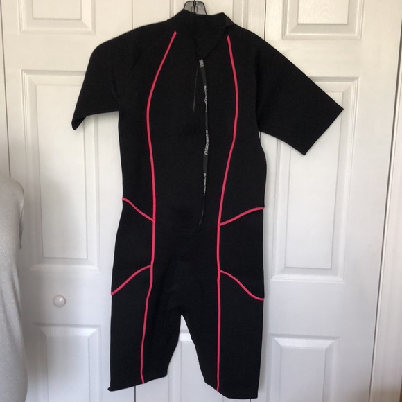 BorBorna Shorty Wetsuit Men 3mm Neoprene One-Piece Diving Back Zip Short XL NWOT - Picture 3 of 7